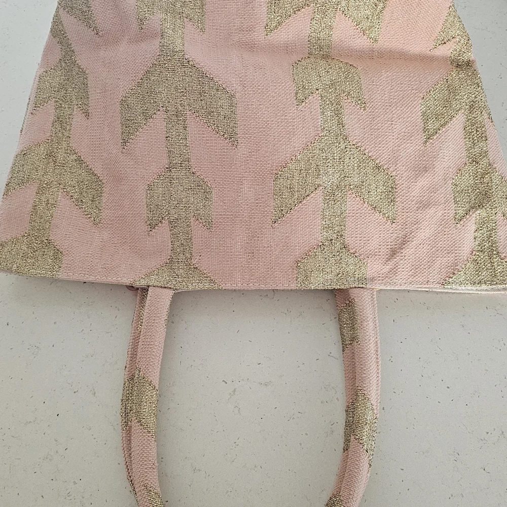Pink and Gold Tote Bag